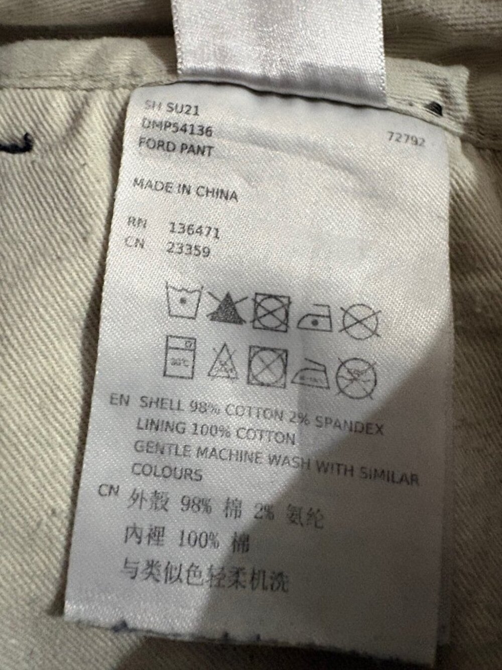 Deus ex Machina Ford stretch twill chino pant in Black - Picture 13 of 13